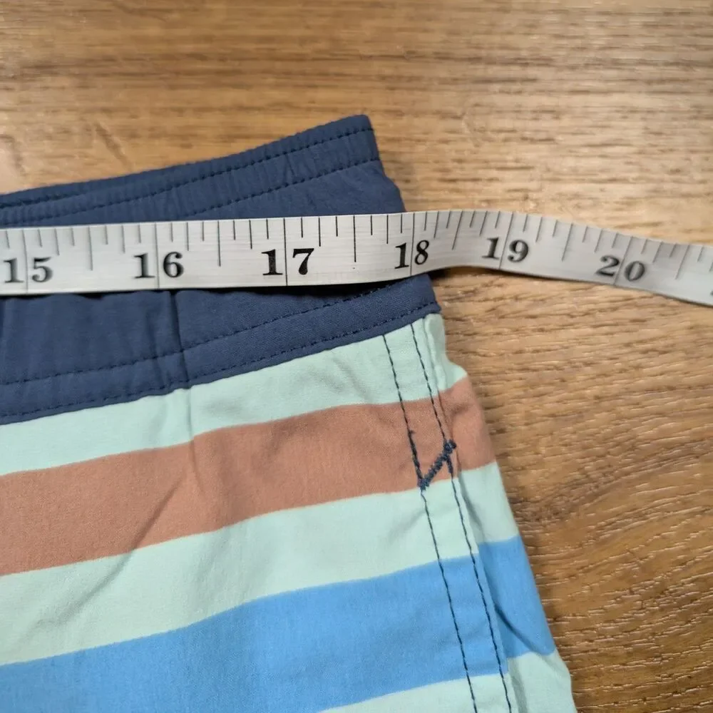 Patagonia Wavefarer Volley Shorts Men's Size XL Striped Board Swim Trunks